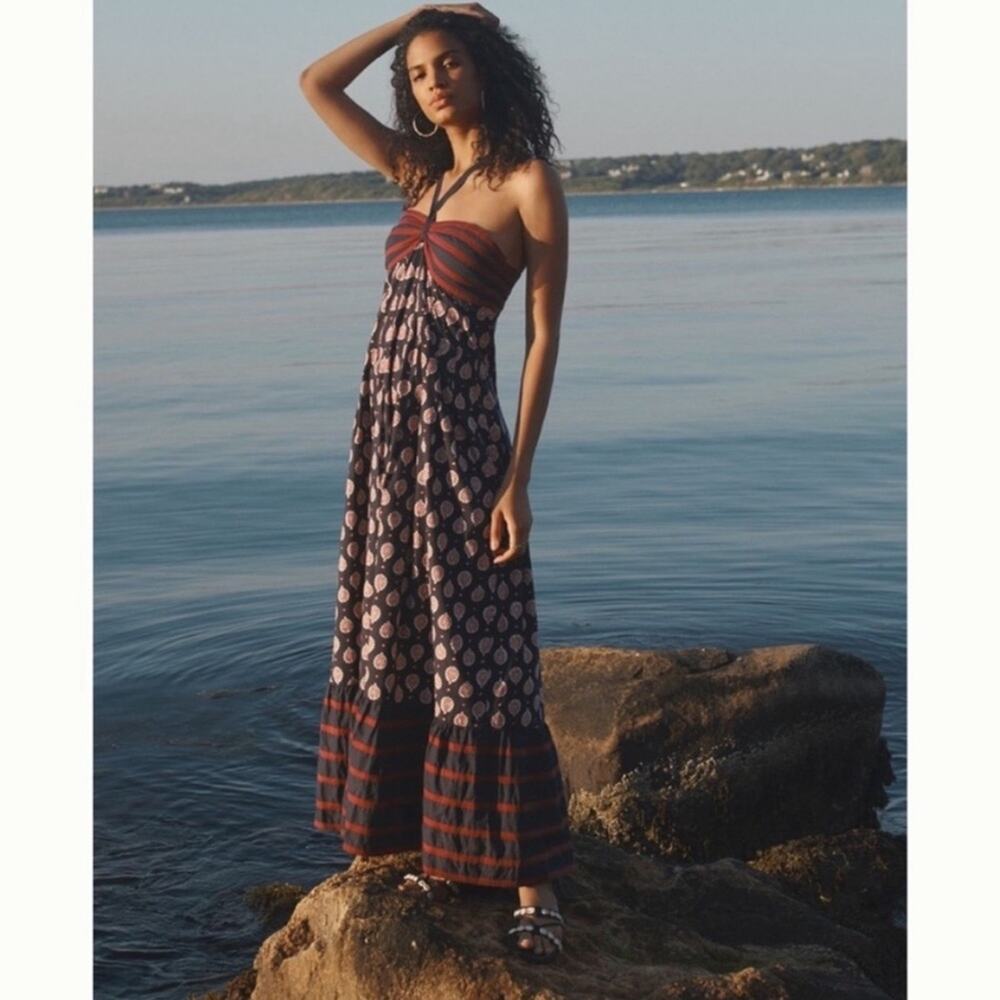 Anthropologie Maxi Dress - Red and Black